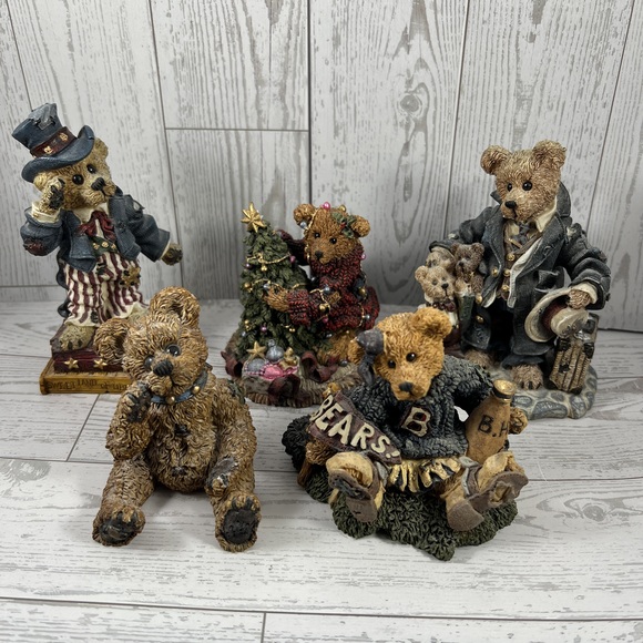 Boyds Bears Other - Boyds Bears And Friends Collectibles Multicolor Bearstone Collection Decor Retro